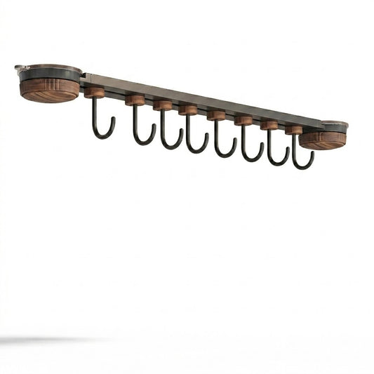 Vintage Suction Cup 8-Hook Rack