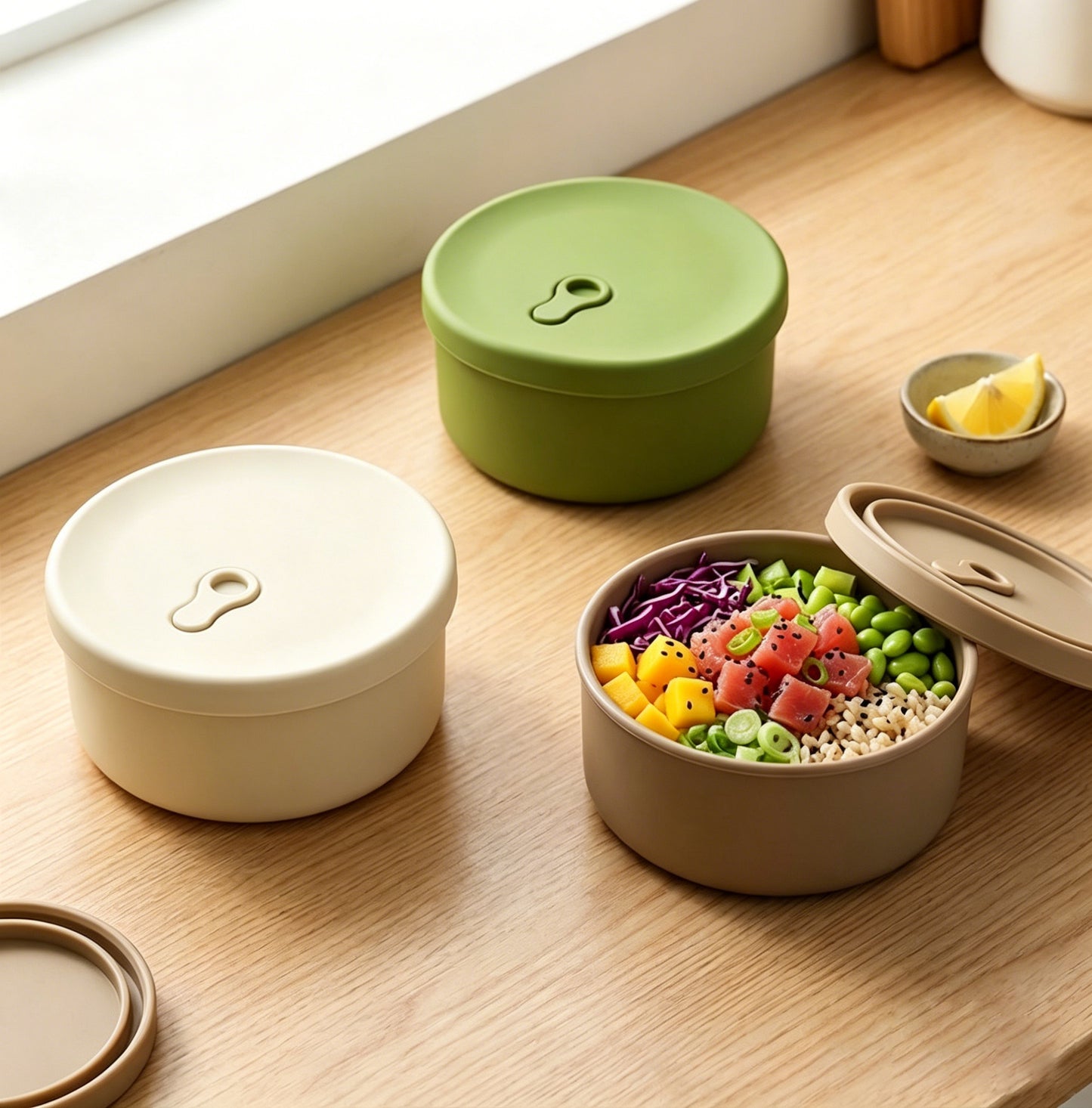Round Silicone Food Container