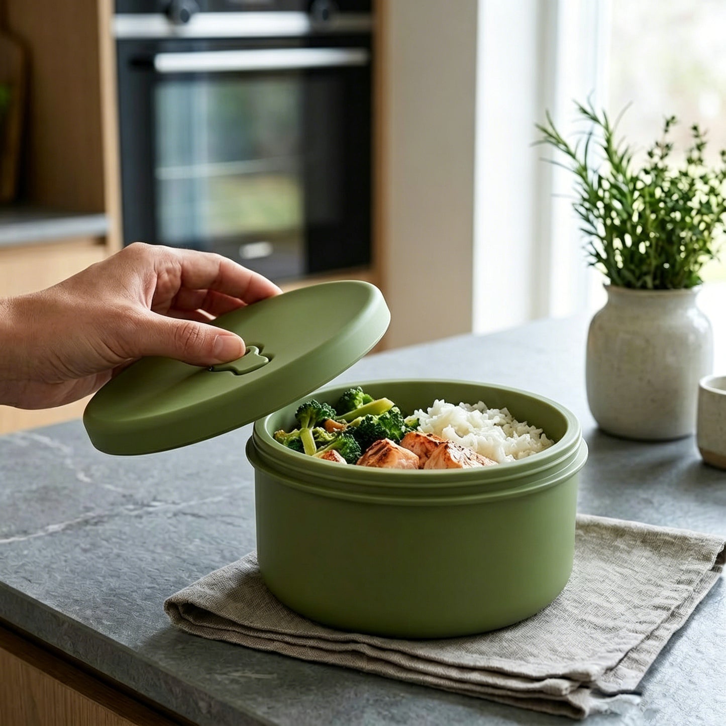 Round Silicone Food Container